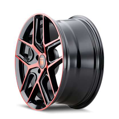 TOUREN TR79 3279 20X9 35MM 5-114.3 72.6MM GLOSS BLACK / RED TINT