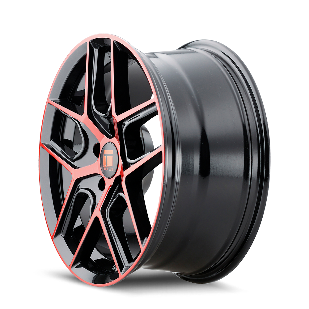 TOUREN TR79 3279 18X8 35MM 5-114.3 72.6MM GLOSS BLACK / RED TINT