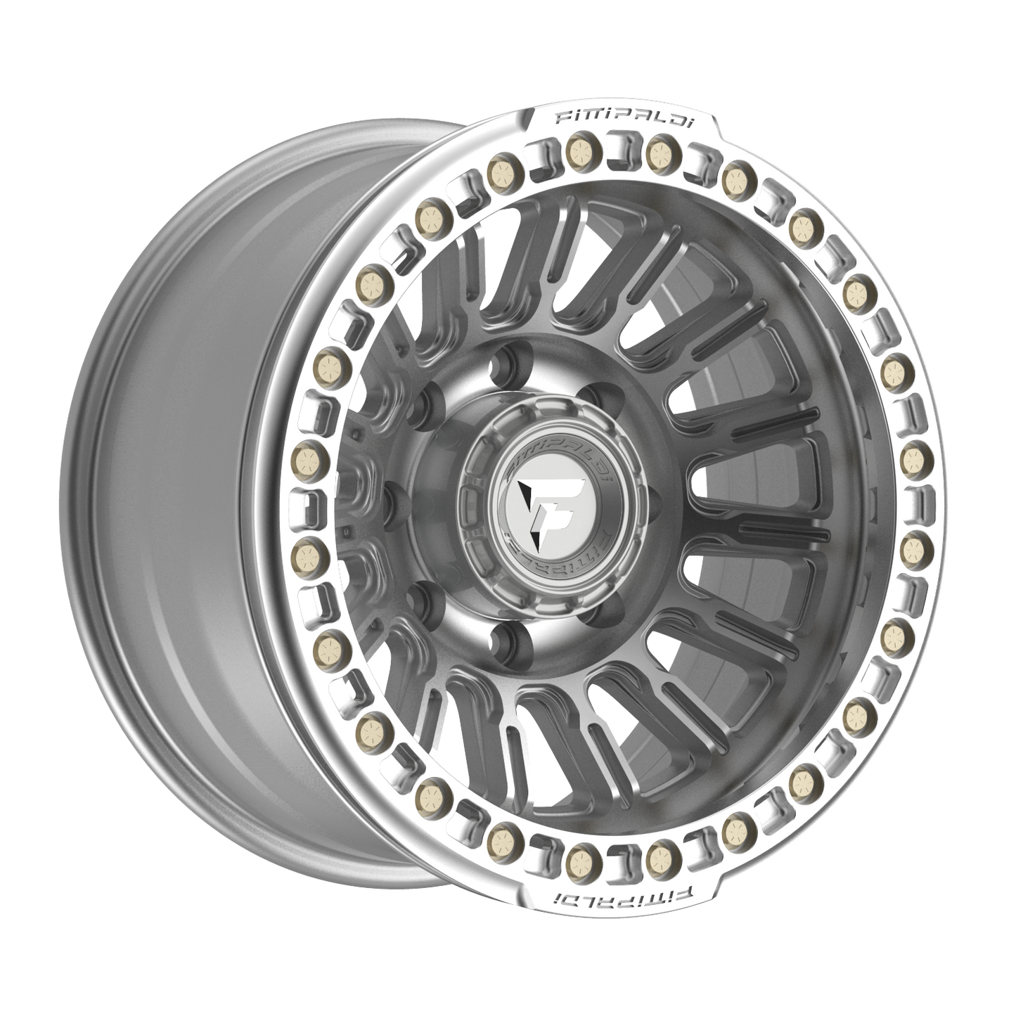 FITTIPALDI FB152M 17X9, PCD 8X6.50, ET -38, CB 125.2-MACHINED SILVER