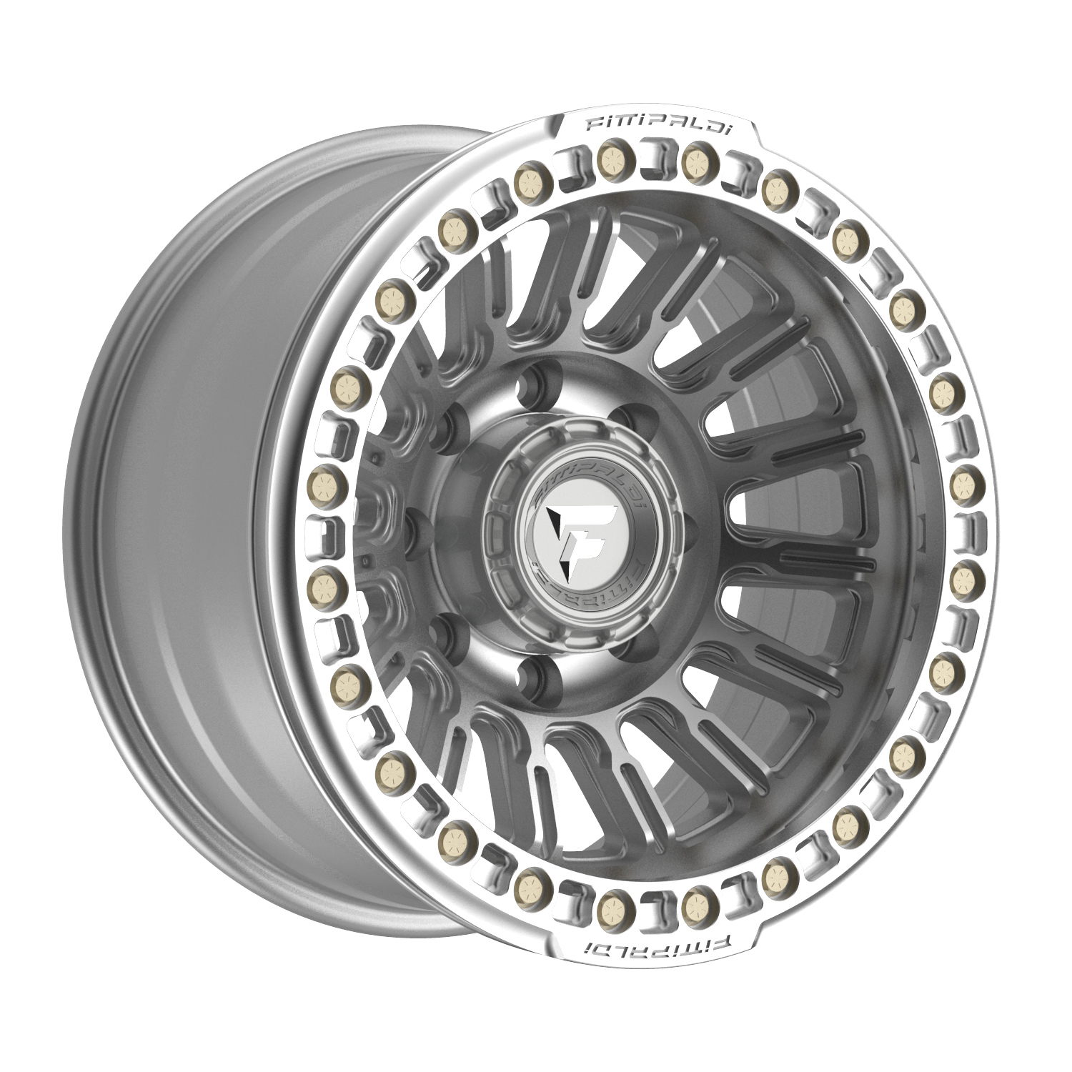 FITTIPALDI FB152M 17X9, PCD 8X6.50, ET -38, CB 125.2-MACHINED SILVER