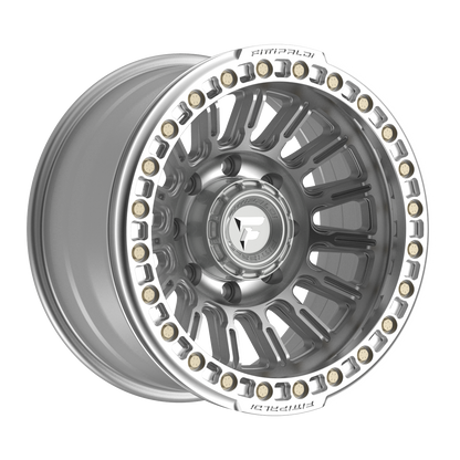 FITTIPALDI FB152M 17X9, PCD 8X6.50, ET -38, CB 125.2-MACHINED SILVER