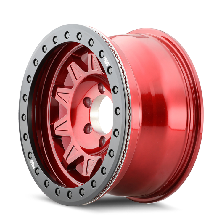 DIRTY LIFE ROADKILL RACE 9302 17X9 -14 6x139.7 CRIMSON CANDY RED BEADLOCK