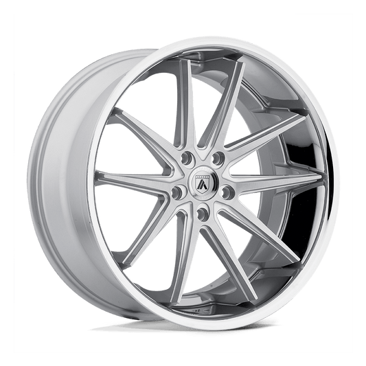 ASANTI BLACK ABL-5 ALTAIR 20X10 35 5X120/5X4.72 SILVER MACHINED SS LIP