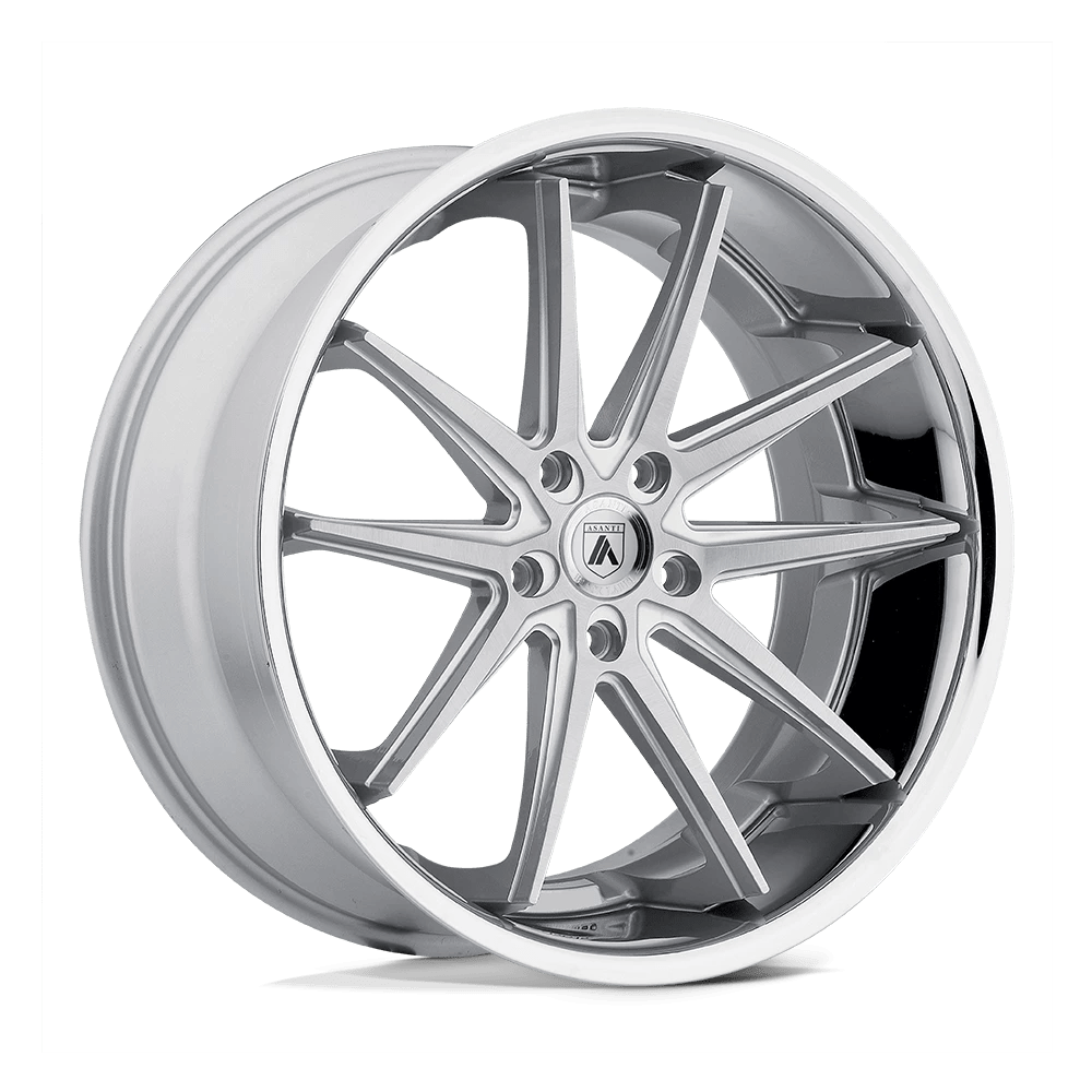 ASANTI BLACK ABL-5 ALTAIR 20X10 35 5X120/5X4.72 SILVER MACHINED SS LIP