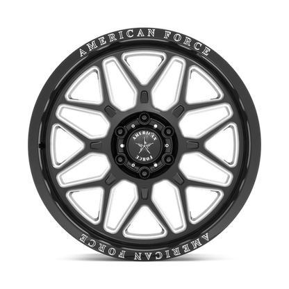 American Force Cast AC001 RUSH 22X10 -18 6X139.7 GLOSS BLACK MILLED