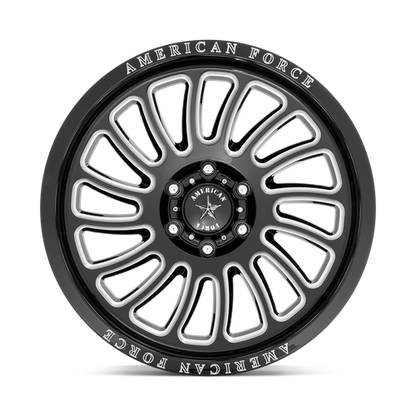 American Force Cast AC004 VULCAN 22X10 -18 6X139.7 GLOSS BLACK MILLED