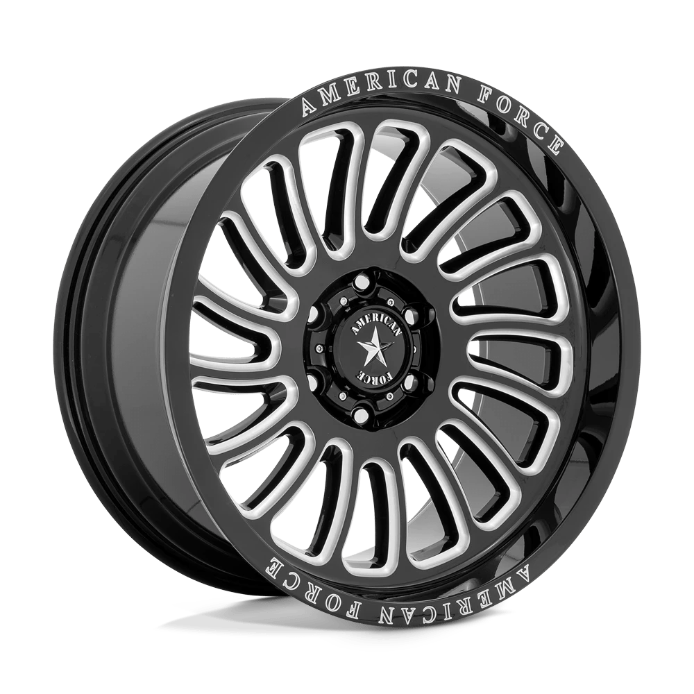 American Force Cast AC004 VULCAN 20X10 -18 6X135 GLOSS BLACK MILLED