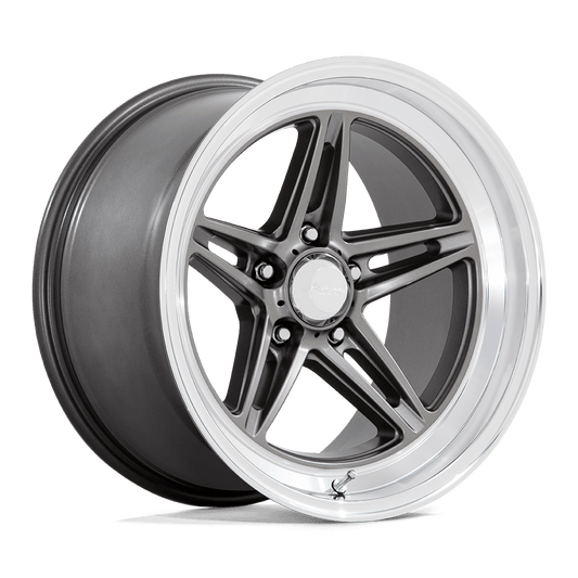 AMERICAN RACING VINTAGE VN514 GROOVE 18X8 0 5X114.3 ANTHRACITE WITH DIAMOND CUT LIP