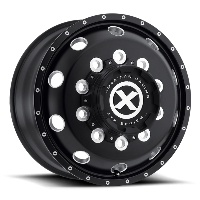 ATX AO400 BAJA 22.5X9 152 10X285.75/10X11.25 Gloss Black Milled - Front
