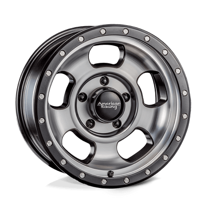 American Racing AR969 ANSEN OFFROAD 17X8 0 6X139.7 SATIN BLACK MACHINED