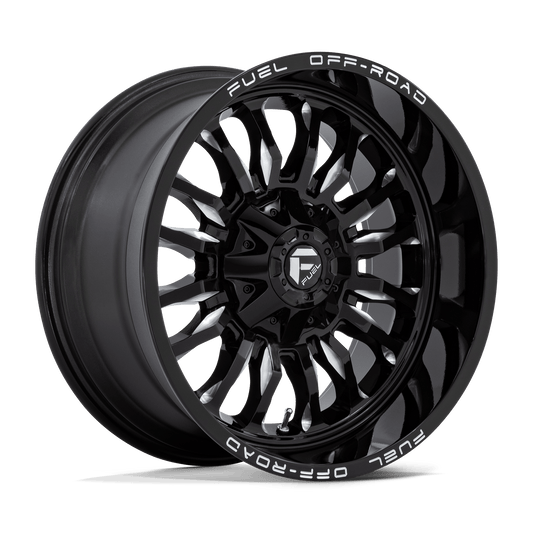 FUEL 1PC D795 ARC 20X10 -18 6X135/6X139.7 GLOSS BLACK MILLED