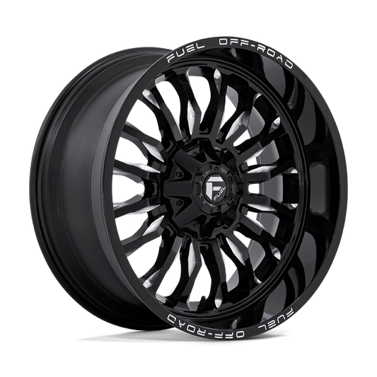 FUEL 1PC D795 ARC 22X10 -18 6X135/6X139.7 GLOSS BLACK MILLED