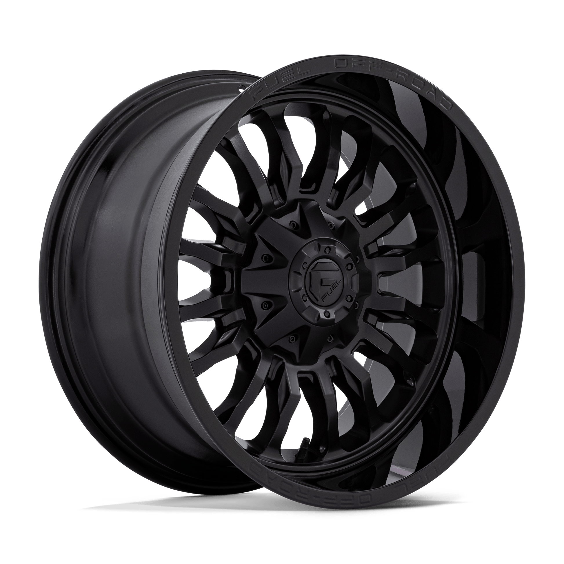 FUEL 1PC D796 ARC 20X10 -18 6X135/6X139.7 MATTE BLACK WITH GLOSS BLACK LIP