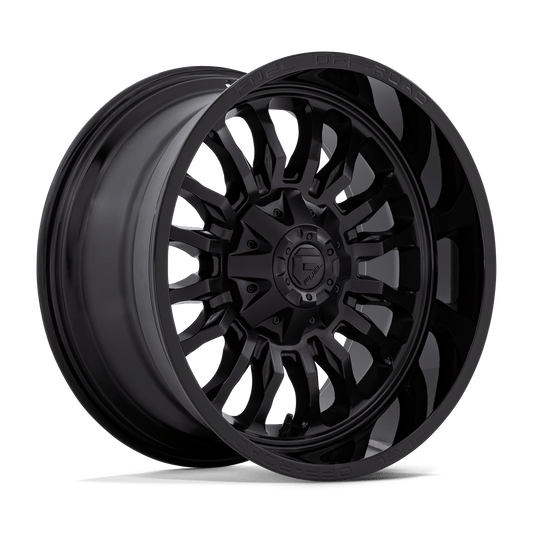 FUEL 1PC D796 ARC 20X10 -18 6X135/6X139.7 MATTE BLACK WITH GLOSS BLACK LIP