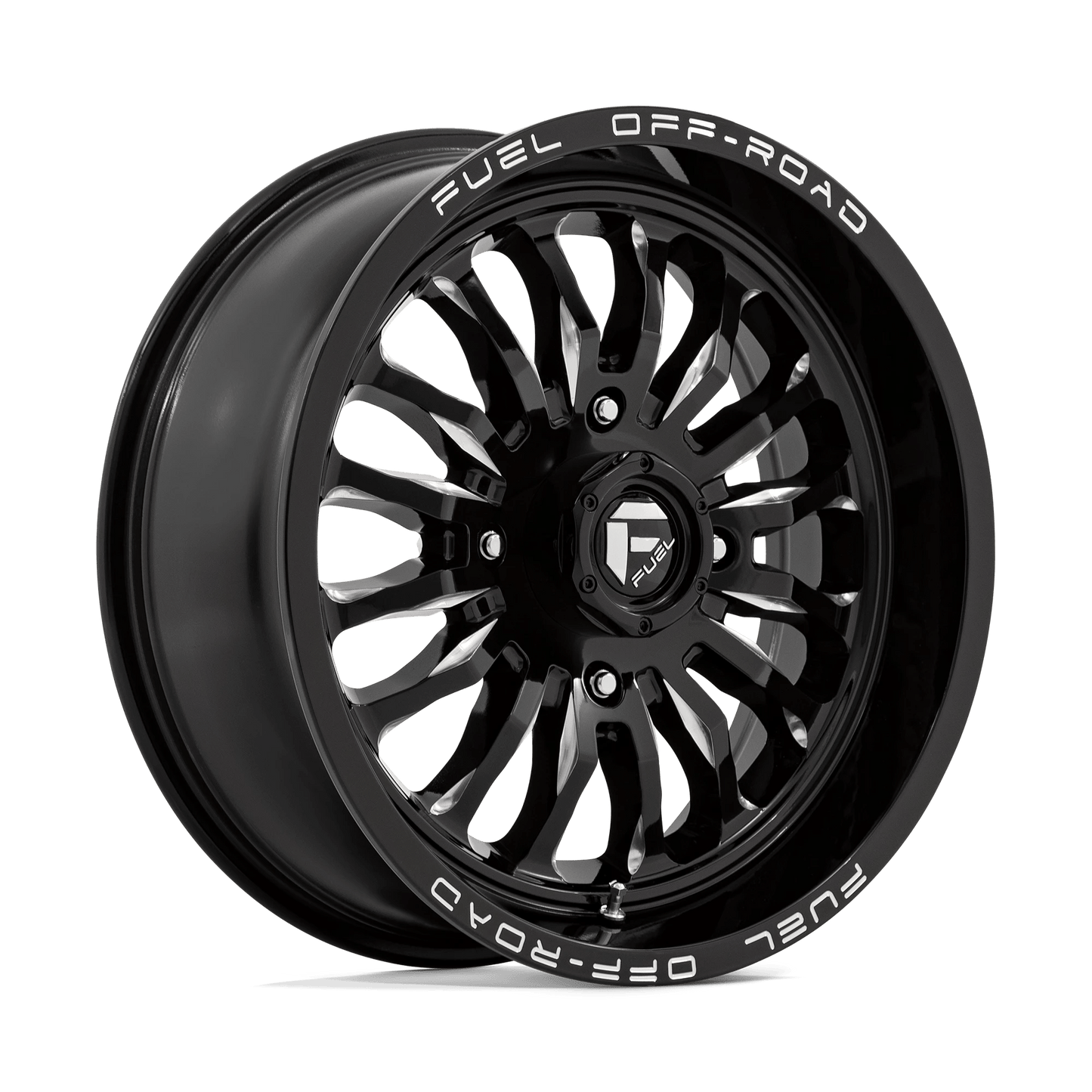 FUEL UTV D821 ARC UTV 18X7 13 4X137 GLOSS BLACK MILLED