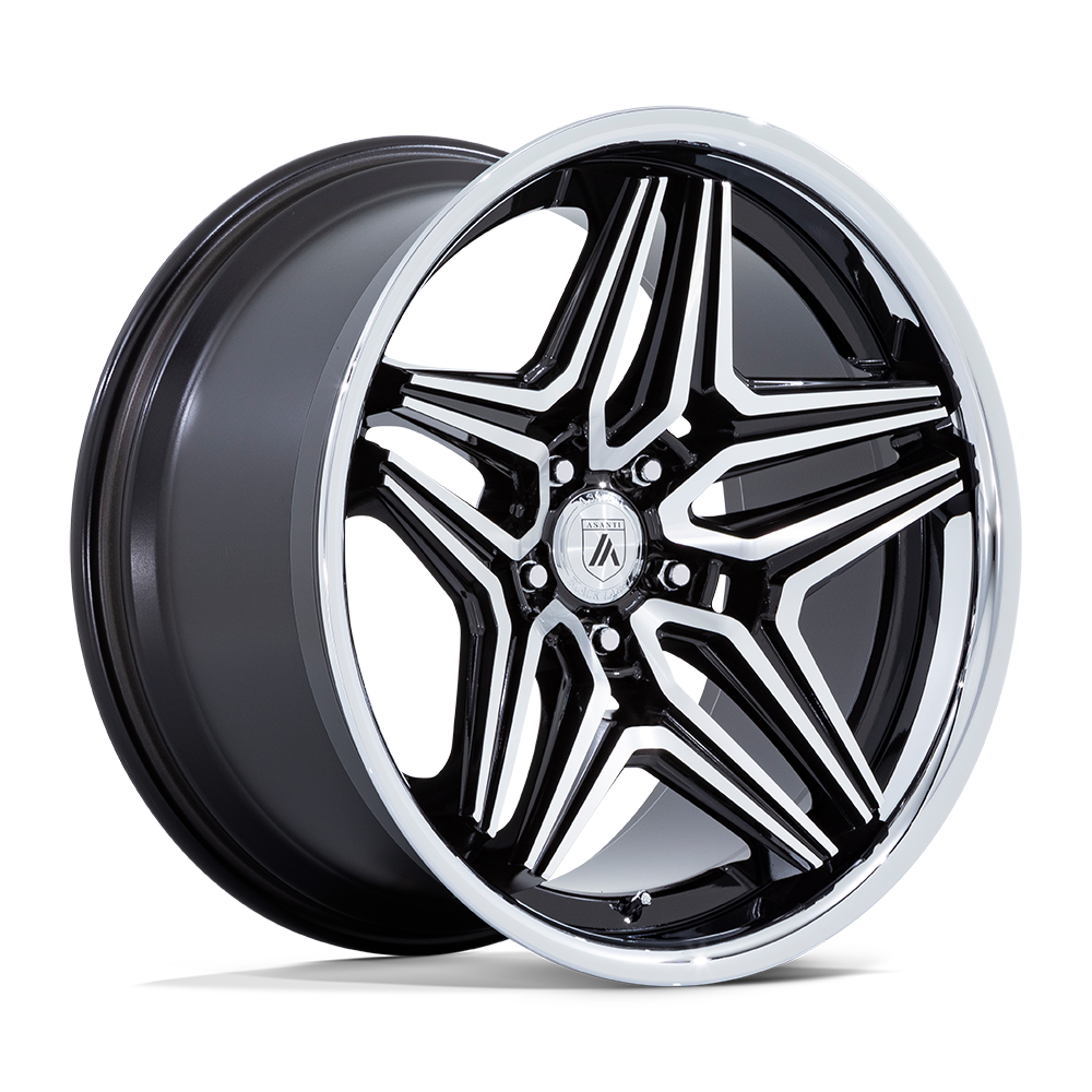 ASANTI BLACK ABL-46 DUKE 22X9 15 5X120 GLOSS BLACK MACHINED