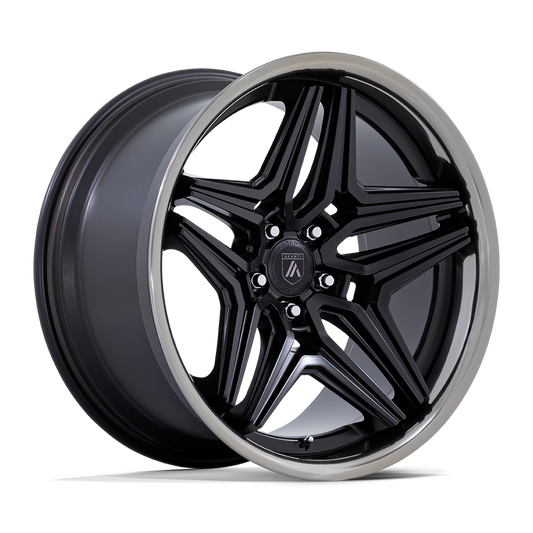 ASANTI BLACK ABL-46 DUKE 22X10.5 18 5X115 SATIN BLACK WITH DDT LIP