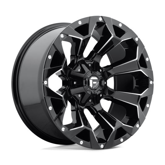 FUEL 1PC D576 ASSAULT 18X9 -12 5X114.3/5X127 GLOSS BLACK MILLED