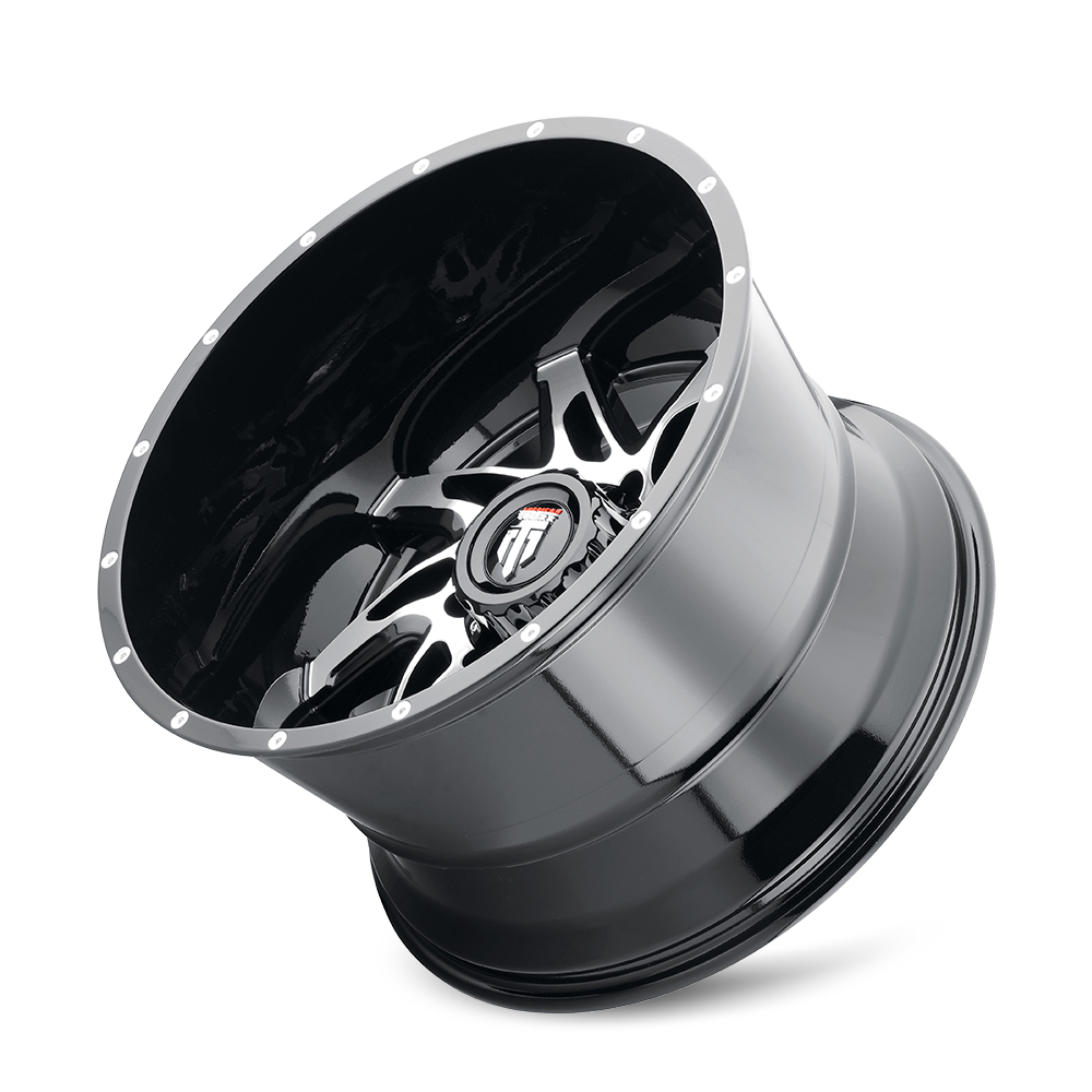 AMERICAN TRUXX SPYDER AT183 22x14 -76 8x170 BLACK/MACHINED