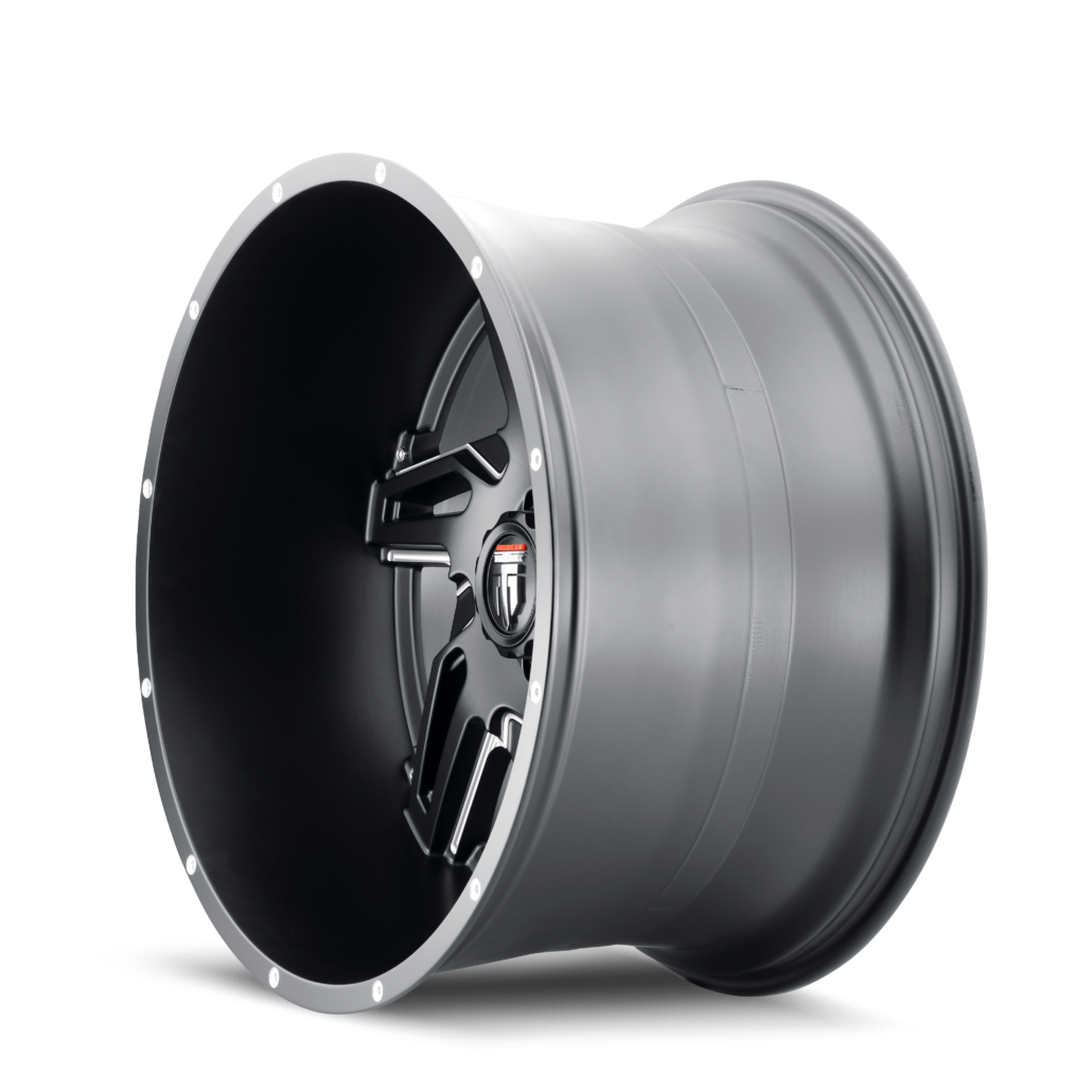 AMERICAN TRUXX SPURS AT186 24x14 -76 8x170 BLACK/MILLED