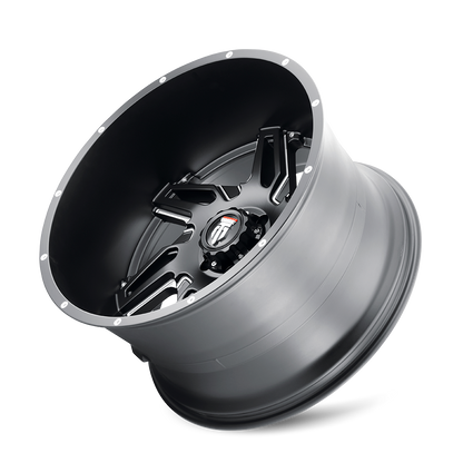 AMERICAN TRUXX SPURS AT186 24x14 -76 5x127 BLACK/MILLED