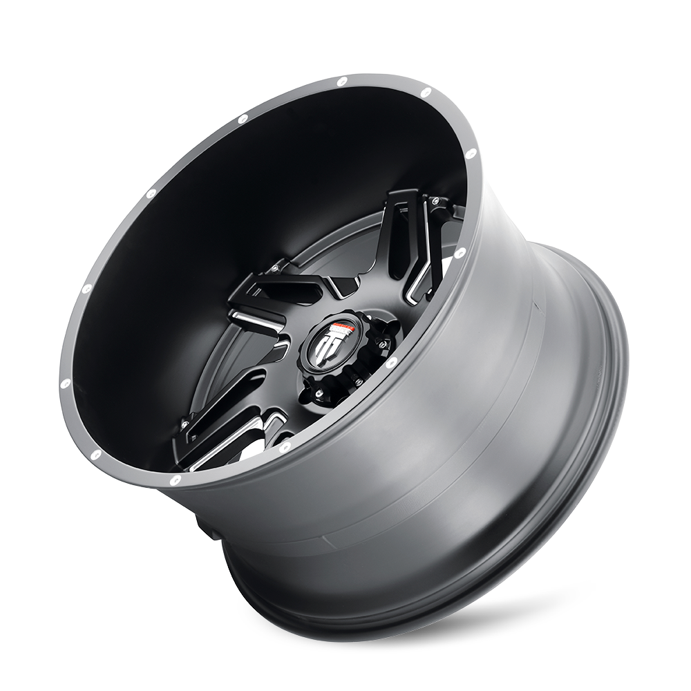 AMERICAN TRUXX SPURS AT186 24x14 -76 5x139.7 BLACK/MILLED