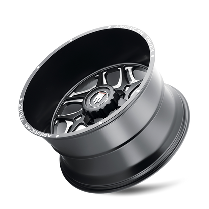 AMERICAN TRUXX SWEEP AT1900 24x14 -76 8x170 BLACK/MILLED