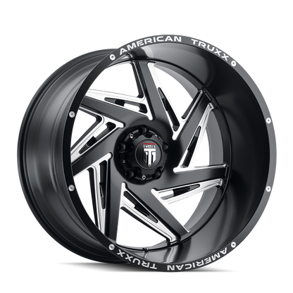 AMERICAN TRUXX SPIRAL AT1906 22x12 -44 8x170 BLACK/MILLED