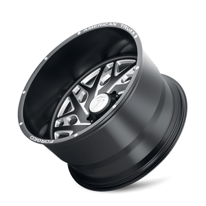 AMERICAN TRUXX FORGED ARIES ATF1909 24X14 -76 8x180 MATTE BLACK/MILLED