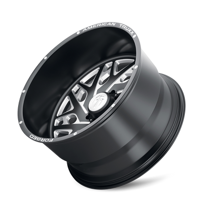 AMERICAN TRUXX FORGED ARIES ATF1909 24X14 -76 6x139.7 MATTE BLACK/MILLED