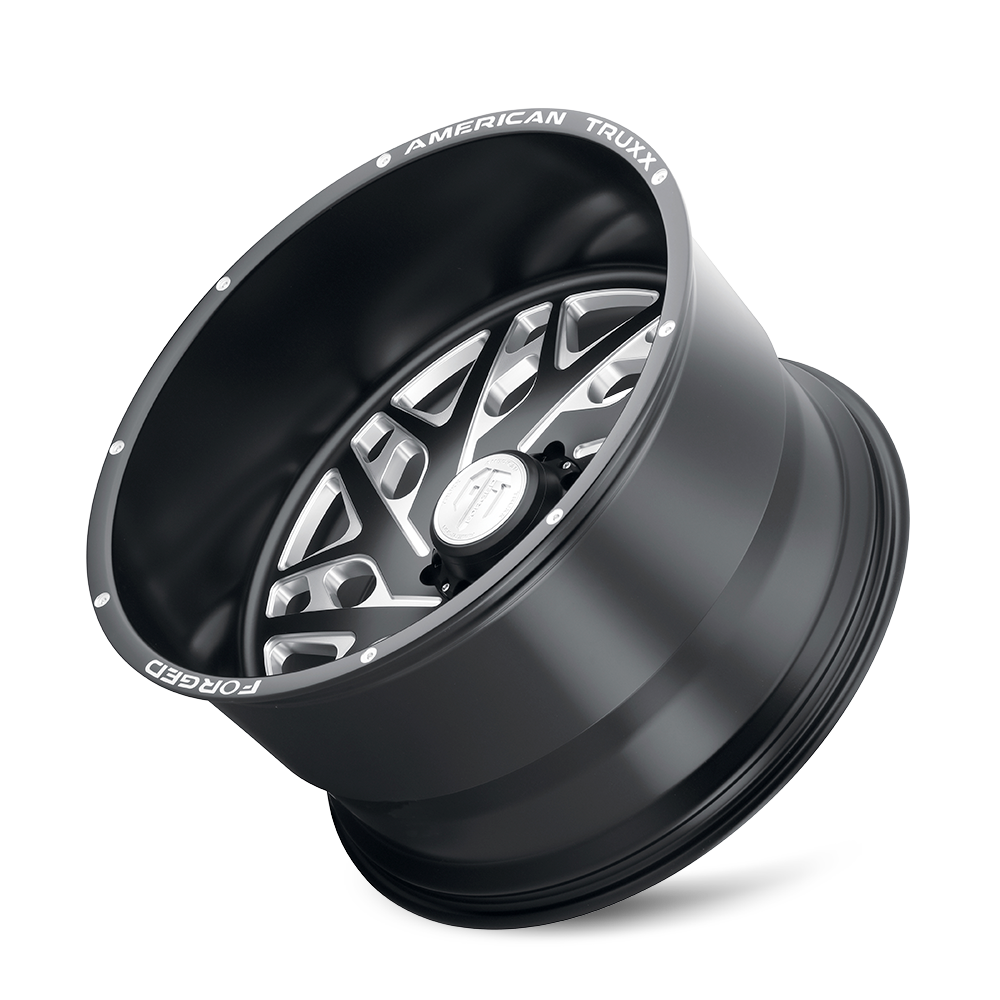 AMERICAN TRUXX FORGED ARIES ATF1909 24X14 -76 6x139.7 MATTE BLACK/MILLED