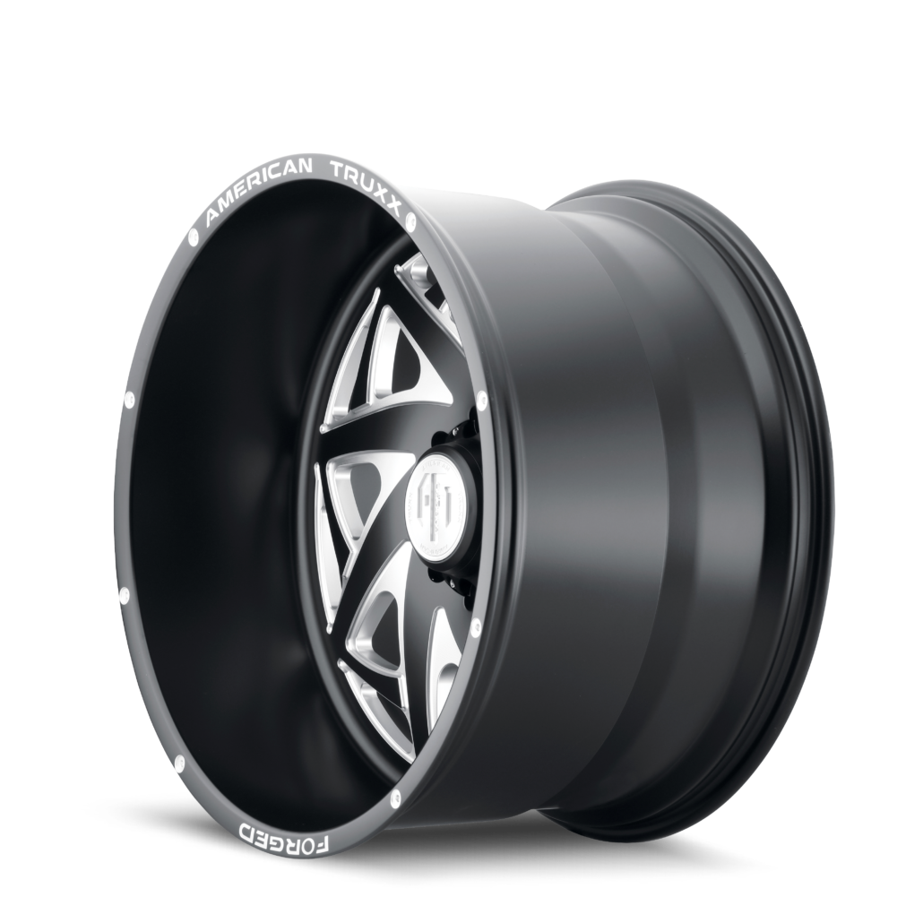 AMERICAN TRUXX FORGED KRONOS ATF1910 22X12 -44 8x170 MATTE BLACK/MILLED
