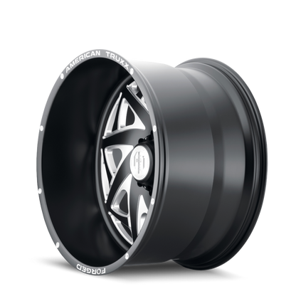 AMERICAN TRUXX FORGED KRONOS ATF1910 24X14 -76 6x139.7 MATTE BLACK/MILLED