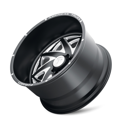AMERICAN TRUXX FORGED KRONOS ATF1910 22X12 -44 8x170 MATTE BLACK/MILLED