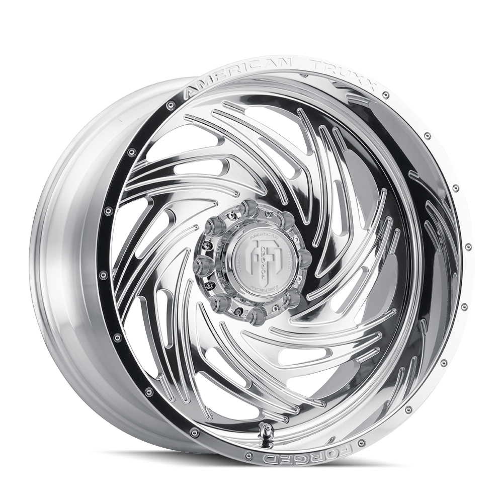 AMERICAN TRUXX FORGED TWISTED ATF1911 22X12 -44 8x165.1 POLISHED