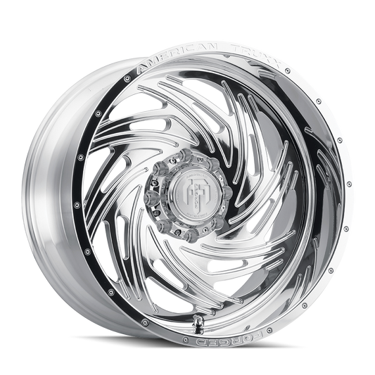 AMERICAN TRUXX FORGED TWISTED ATF1911 22X12 -44 8x165.1 POLISHED