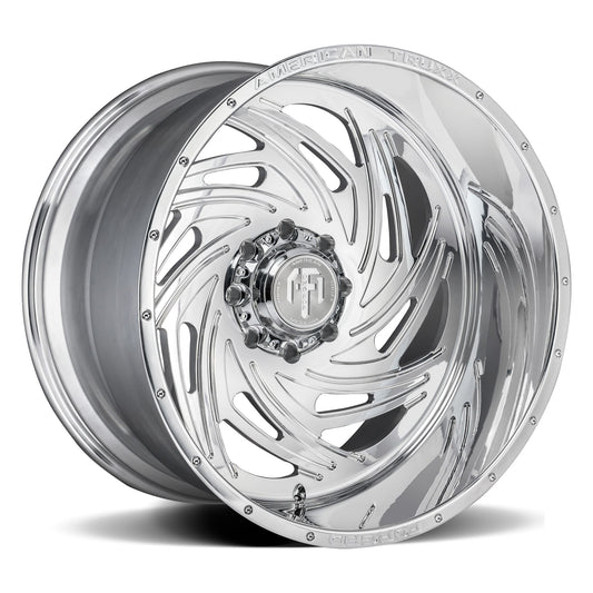 AMERICAN TRUXX FORGED TWISTED ATF1911 22X12 -44 8x180 POLISHED