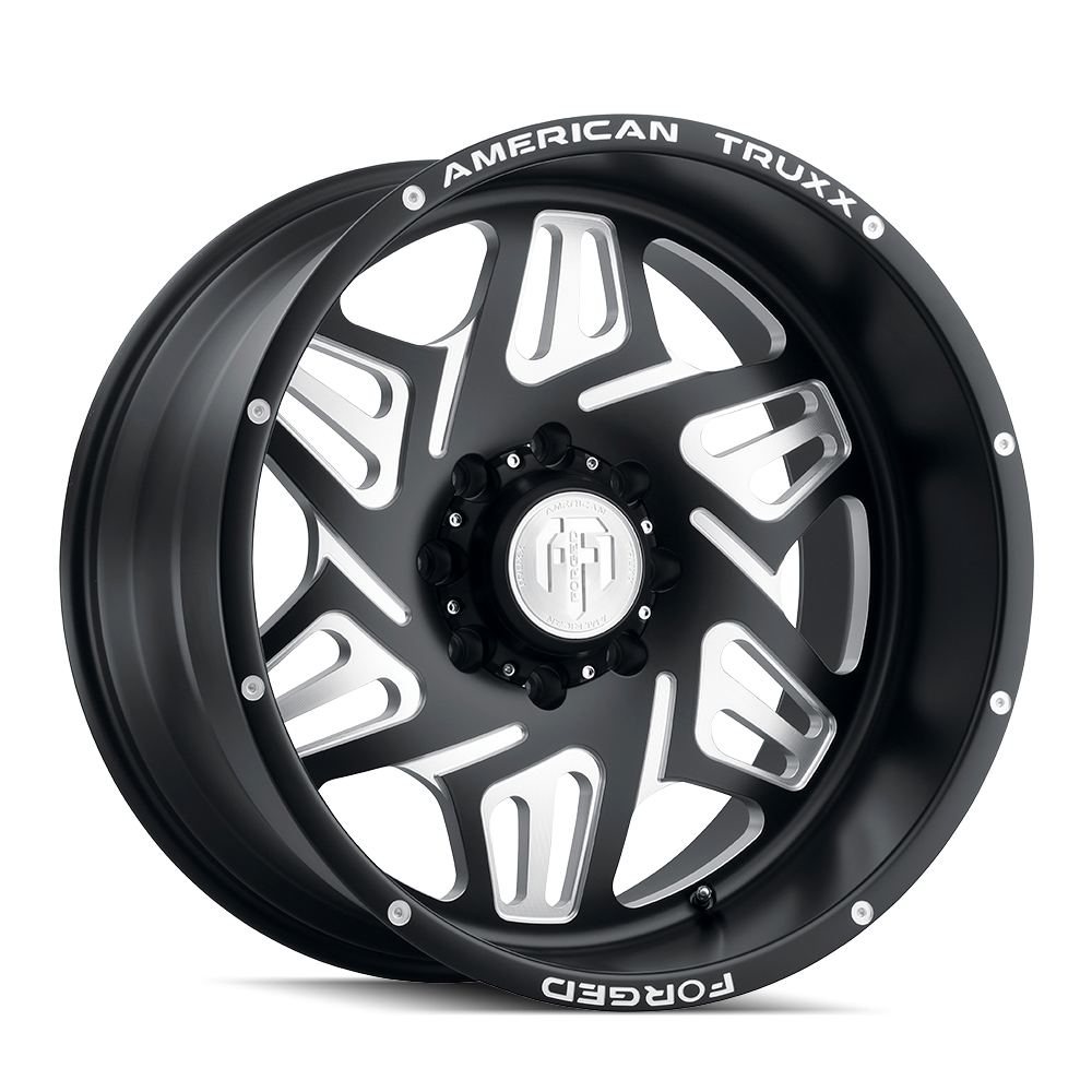 AMERICAN TRUXX FORGED ORION ATF1908 22X12 -44 8x170 MATTE BLACK/MILLED