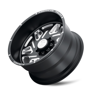 AMERICAN TRUXX FORGED ORION ATF1908 24X14 -76 8x165.1 MATTE BLACK/MILLED