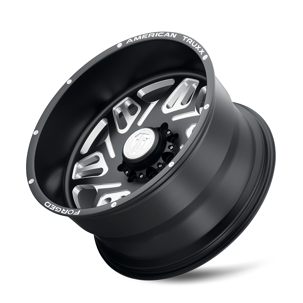 AMERICAN TRUXX FORGED ORION ATF1908 22X12 -44 8x170 MATTE BLACK/MILLED