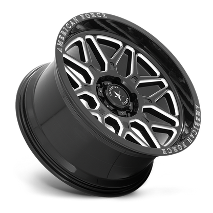 American Force Cast AC001 RUSH 20X10 -18 6X139.7/6X5.5 Gloss Black Milled