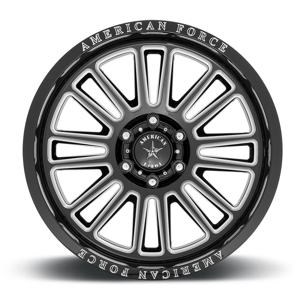 American Force Cast AC003 WEAPON 22X10 -18 6X139.7/6X5.5 Gloss Black Milled