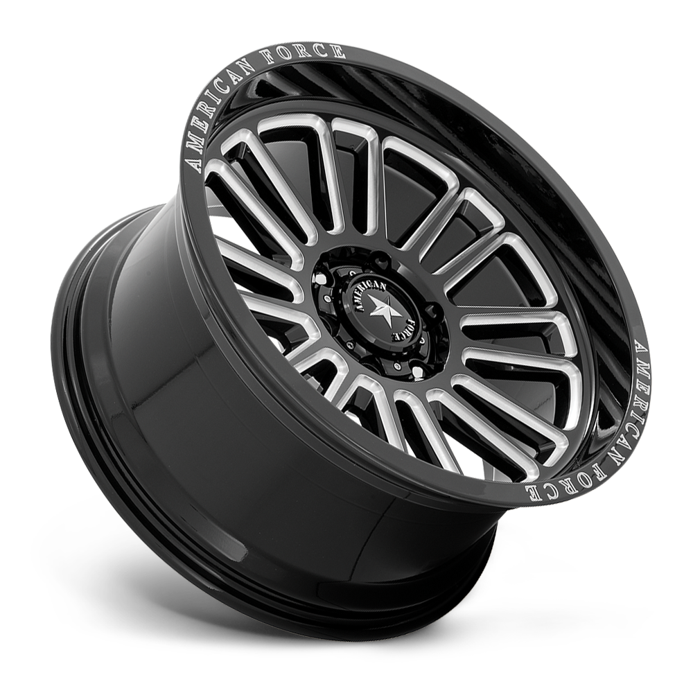 American Force Cast AC003 WEAPON 22X10 -18 6X139.7/6X5.5 Gloss Black Milled