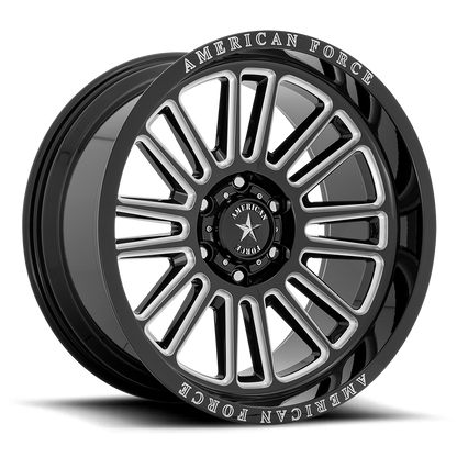 American Force Cast AC003 WEAPON 20X10 -18 6X139.7/6X5.5 Gloss Black Milled