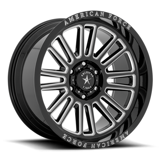 American Force Cast AC003 WEAPON 22X10 -18 6X139.7/6X5.5 Gloss Black Milled