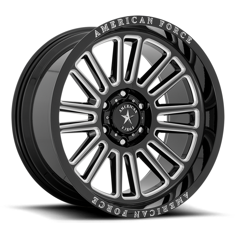 American Force Cast AC003 WEAPON 22X10 -18 6X139.7/6X5.5 Gloss Black Milled