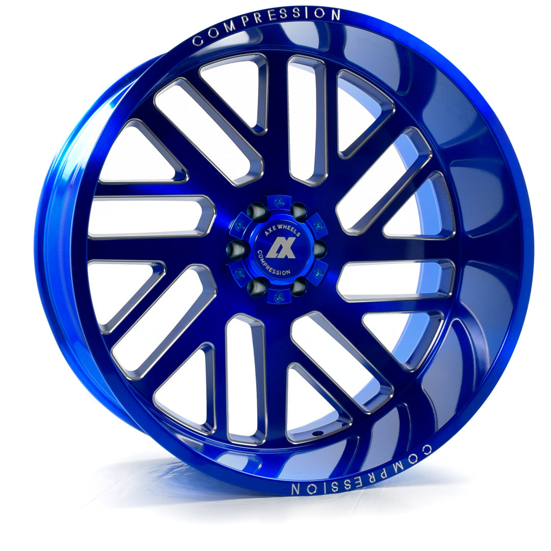 AXE Compression Forged Off-Road AX2.7 22x12 -44 8x165.1 (8x6.5) Candy Blue