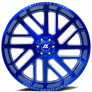 AXE Compression Forged Off-Road AX2.7 22x12 -44 6x135/6x139.7 (6x5.5) Candy Blue