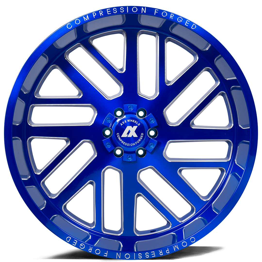 AXE Compression Forged Off-Road AX2.7 24x14 -76 8x180 Candy Blue
