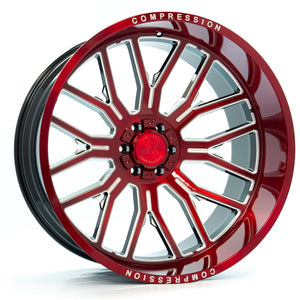 AXE Compression Forged Off-Road AX6.2 26x14 -76 5x127 (5x5)/5x139.7 (5x5.5) Candy Red